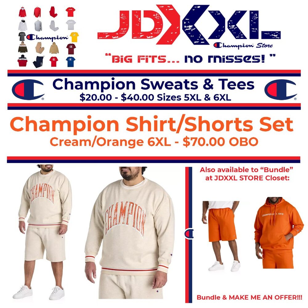 Champion Big & Tall Fleece Set